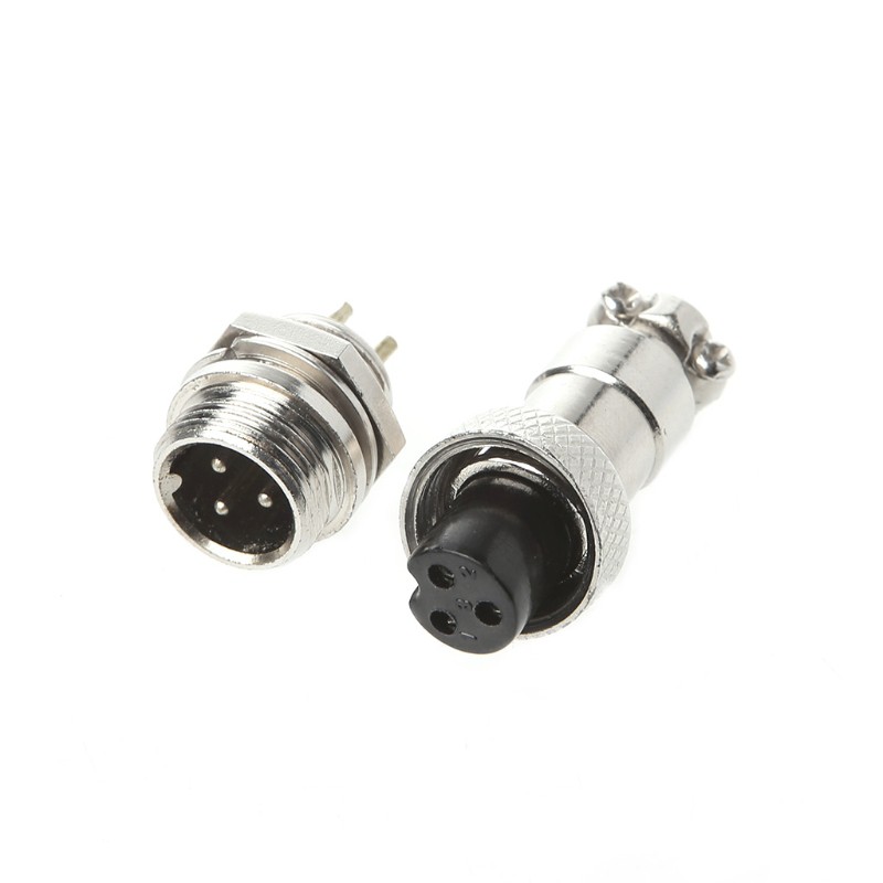 Bộ Đầu Nối Dây Điện 12mm 2/3/4/5/6 chân GX12