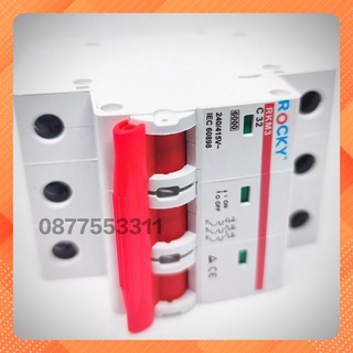 Cb tép 3 pha chính hãng rocky 16a, 20a, 32a, 40a, 50a, 63a