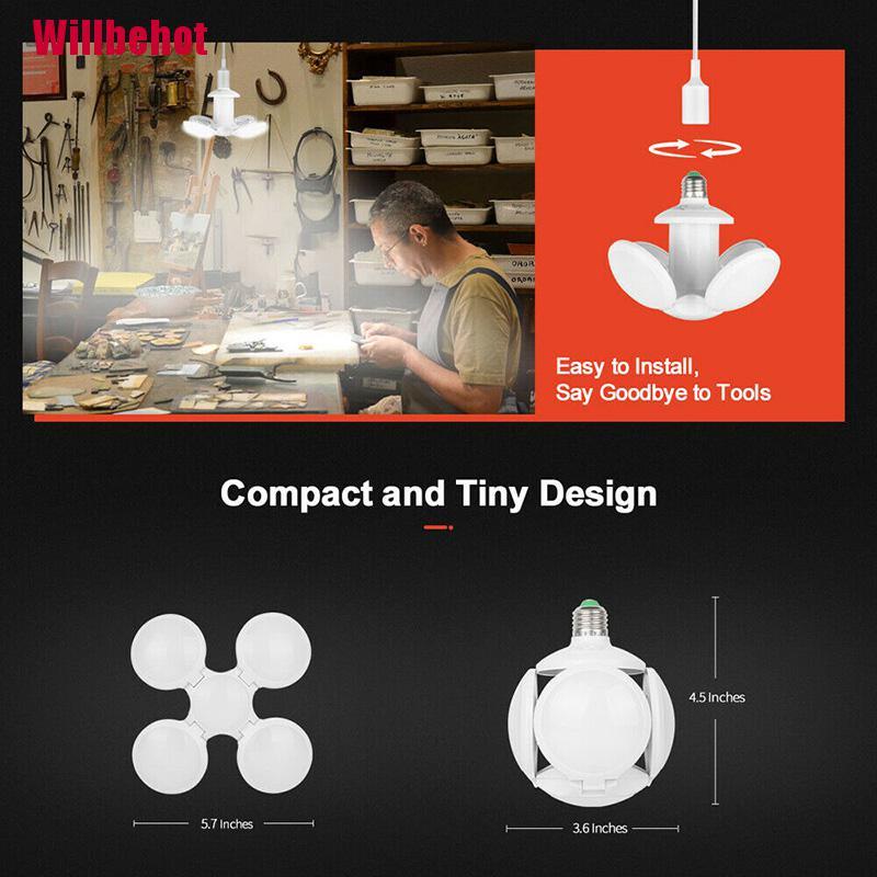 Bóng Đèn Trần Siêu Sáng E27 40W Hình Đĩa Bay Ufo