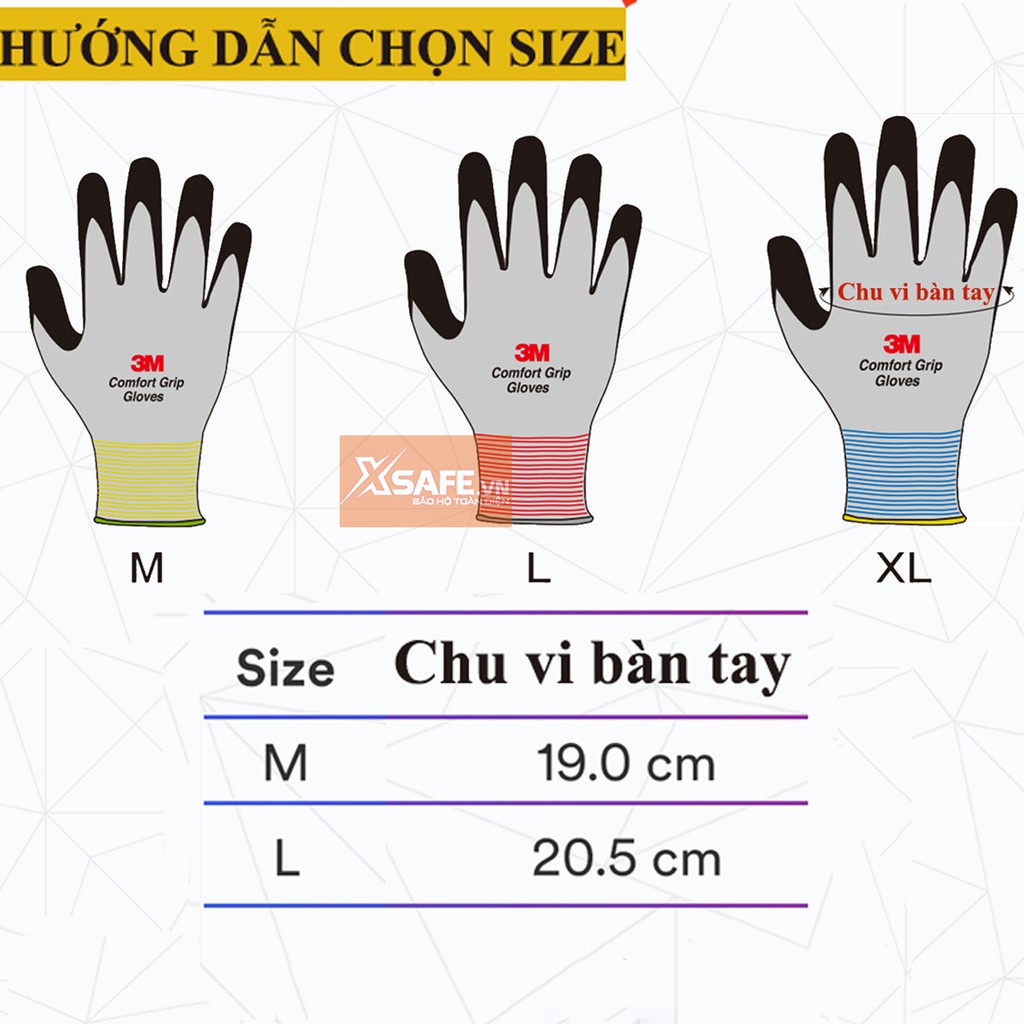 Găng tay đa dụng 3M - Găng tay bảo hộ đa năng làm vườn, khuân vác, sữa chữa, lái xe, bảo trì, thi công - Chính hãng