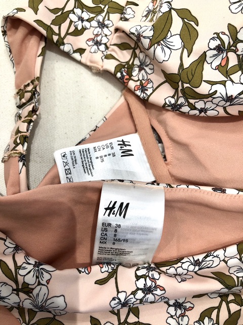 Bộ Bikini hoa H&M - Size 8