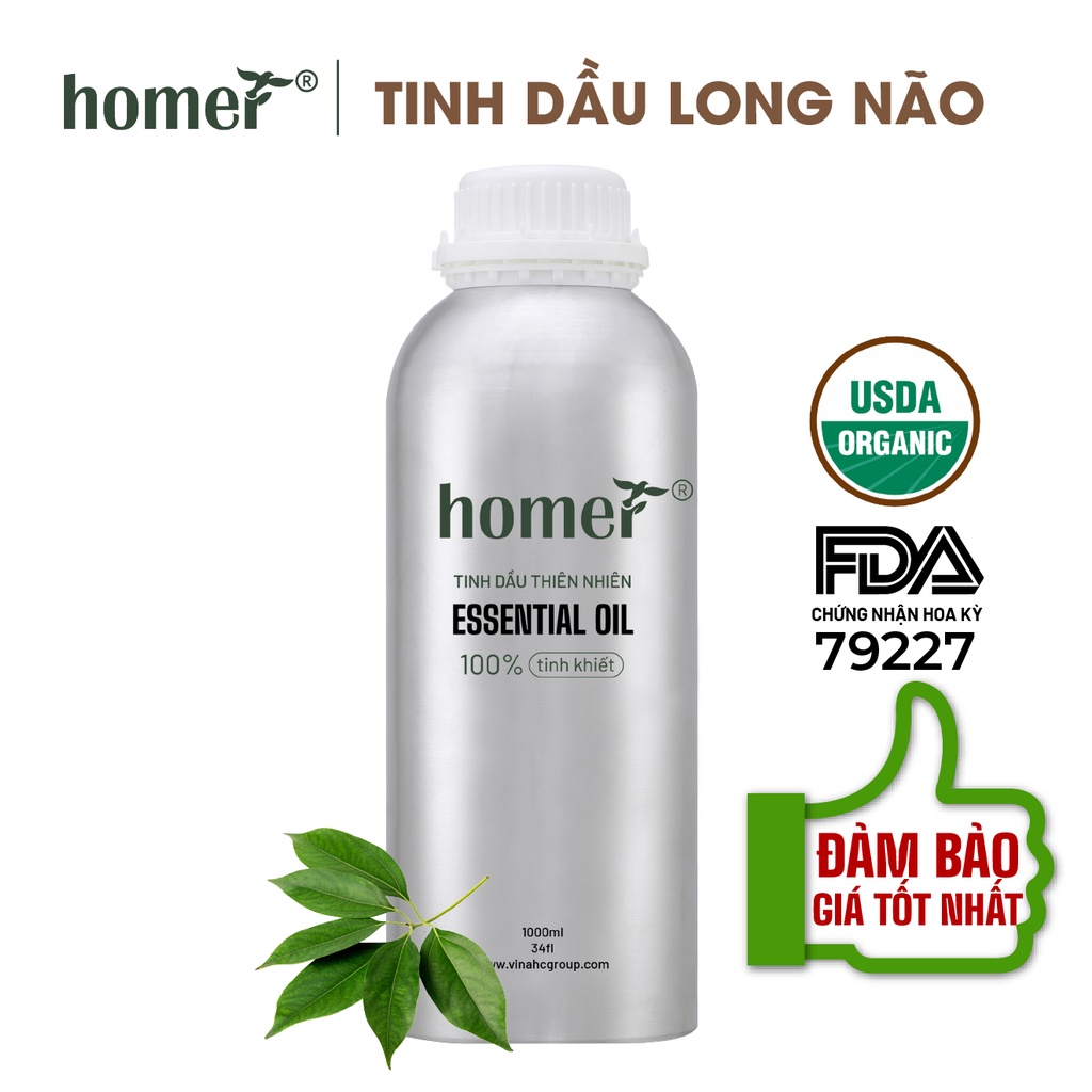 Tinh dầu Long Não Homer 500ML / 1L - Camphor Essential Oil  - đạt chuẩn chất lượng kiểm định