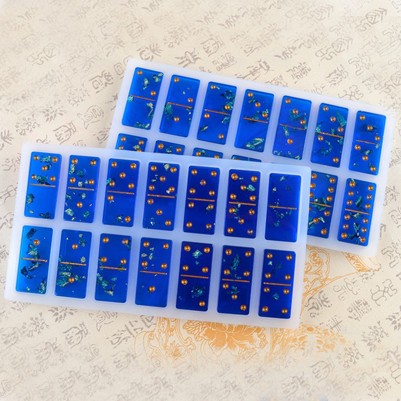 DIY Silicone Domino Game Epoxy Molds Game Casino Fun Art Crafts