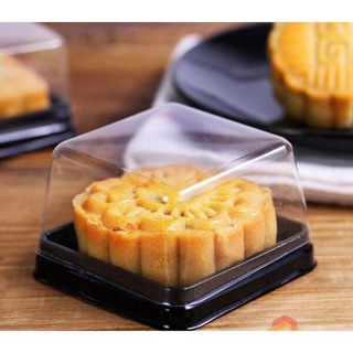 Bộ 50 hộp nhựa đựng bánh đế đen 50gr