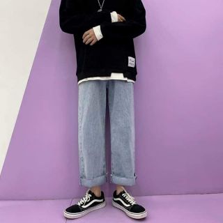 [009]_Quần Jean Nam Ống Rộng Baggy Cắt  Gấu Unisex(Mã Số :QJ009)