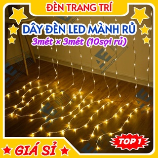 MÀNH RÈM THÁC NƯỚC MƯA RƠI LED 3x3mét