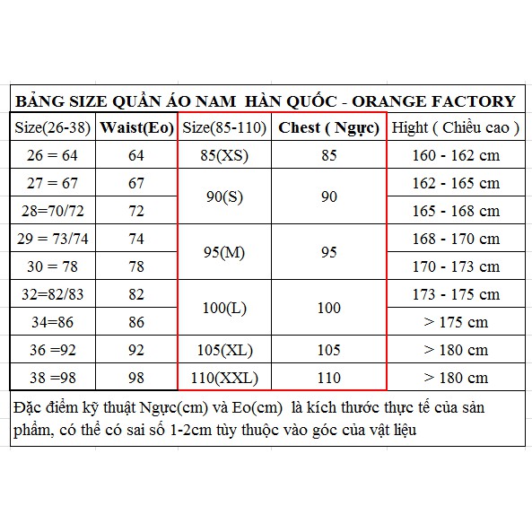 Quần Ngố Nam Hàn Quốc Orange Factory EQP0L414