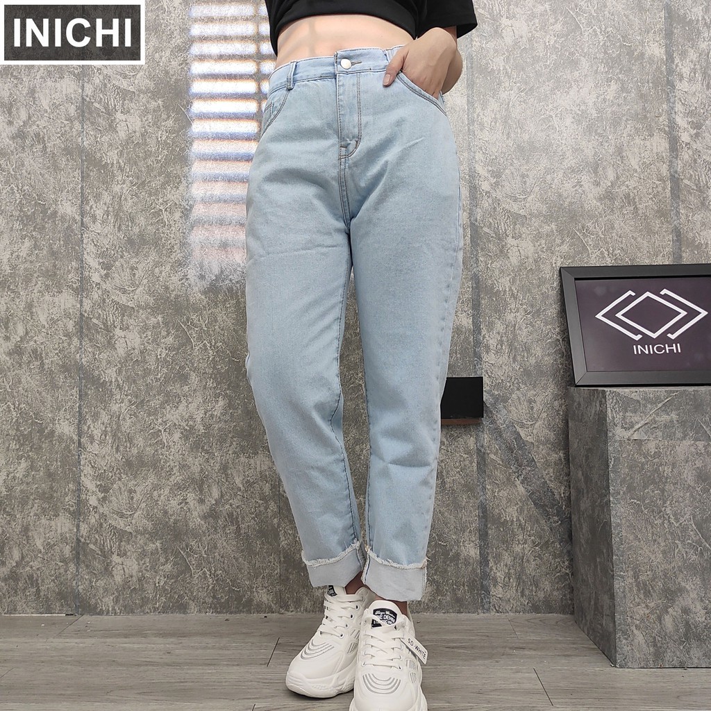 Quần Jean nữ INICHI Q903 ống rộng SIMPLE JEAN Unisex vải jean cao cấp chất đẹp