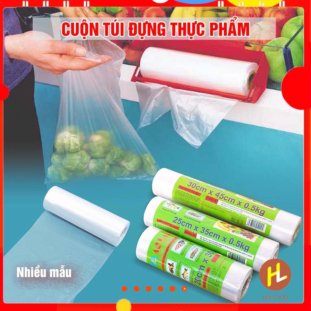 Cuộn 150 Túi đựng thực phẩm sinh học tiện lợi, an toàn, bảo vệ môi trường (1 cuộn)