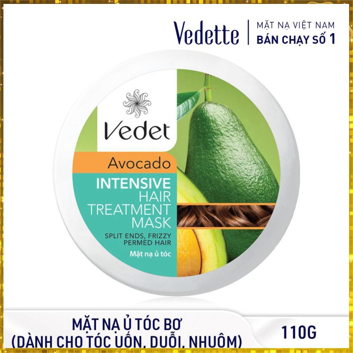 🥭 MẶT NẠ Ủ TÓC BƠ 110g VEDETTE