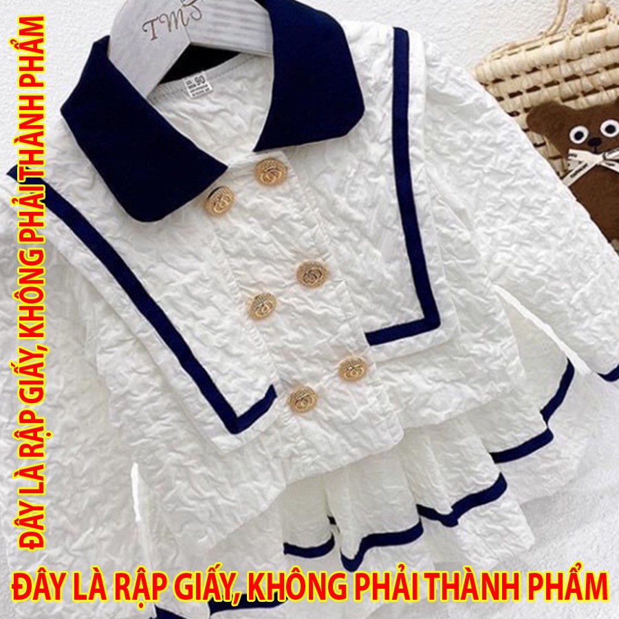 Rập Giấy WW062 - Set Váy áo Hoàng gia - Người lớn