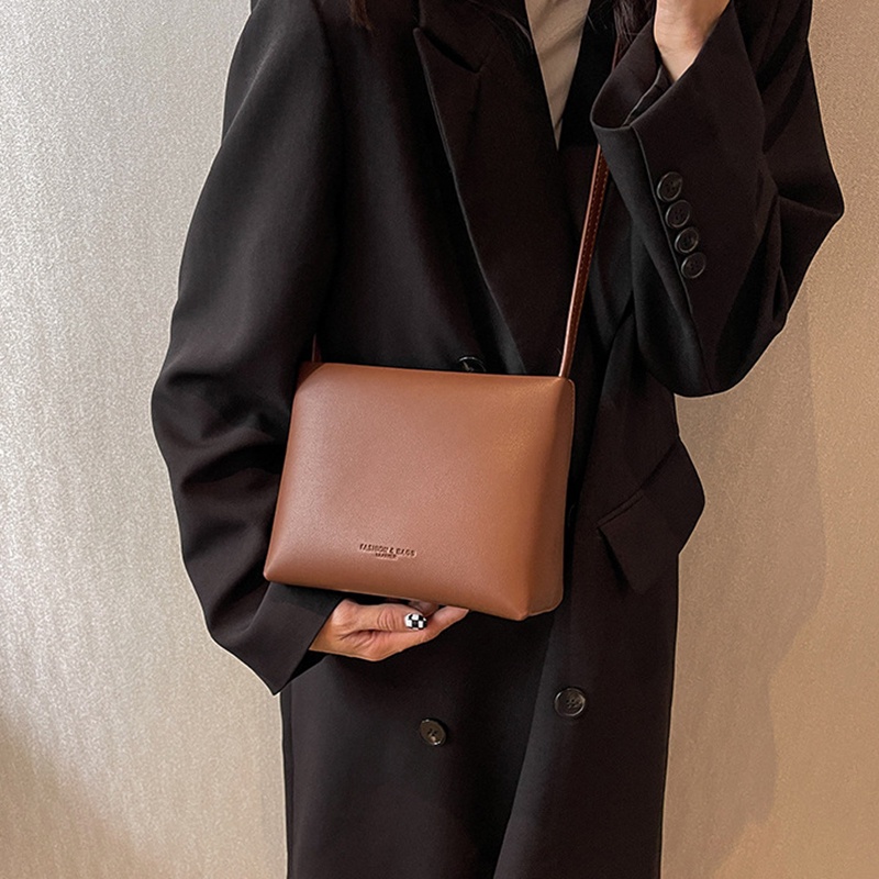 Túi Đeo Chéo Hình Vuông Nhỏ Màu Sắc Đơn Giản Thời Trang Cho Nữ