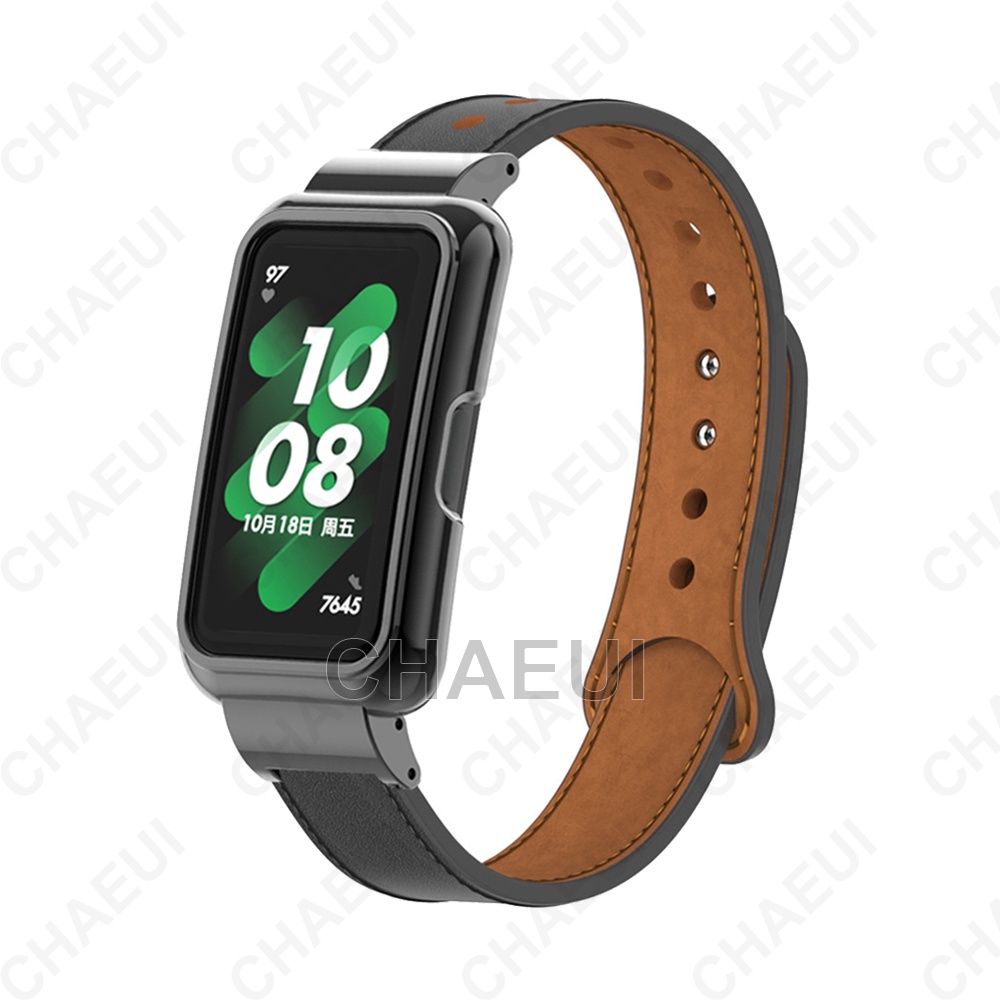 Dây Đeo Thay Thế Chất Liệu Da Cho Huawei Band 7 6 / Honor Band 6