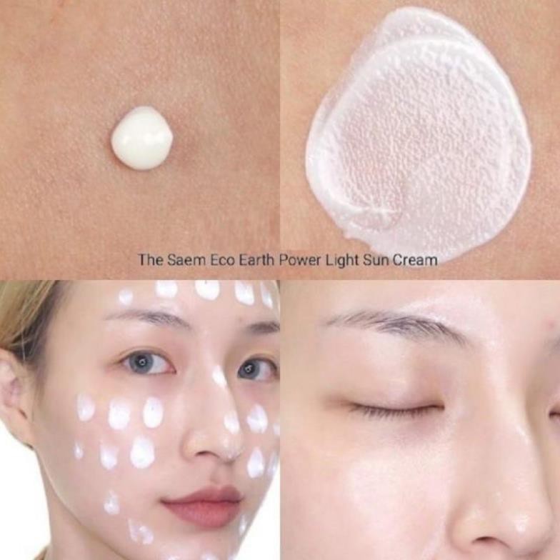 Kem Chống Nắng THE SAEM ECO EARTH POWER PINK SUN CREAM (SPF 50+/PA)++++ | BigBuy360 - bigbuy360.vn