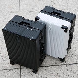 Hình ảnh Túi đựng hành lý nữ xe đẩy vali sinh viên nam vali da bánh xe phổ thông hộp đựng mật khẩu dung tích lớn khung nhôm chính hãng