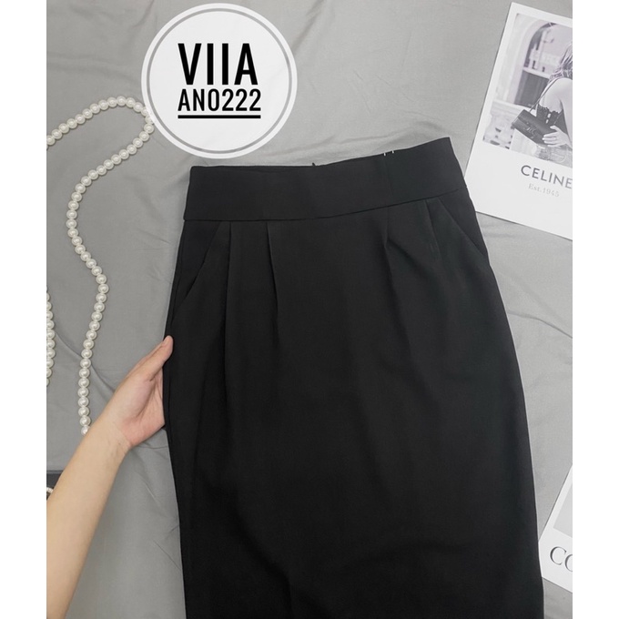 Chân váy dáng Bom midi 2 túi AN0222 VIIA DESIGN