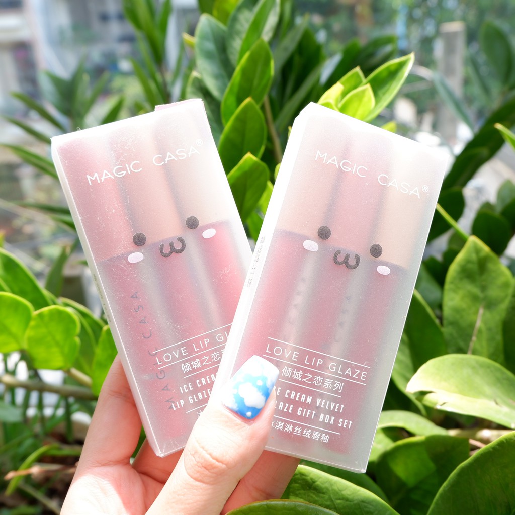 Set Son Kem Lì Magic Casa Love Lip Glaze Nội Địa Trung có 2 tone NPP Shoptido | BigBuy360 - bigbuy360.vn