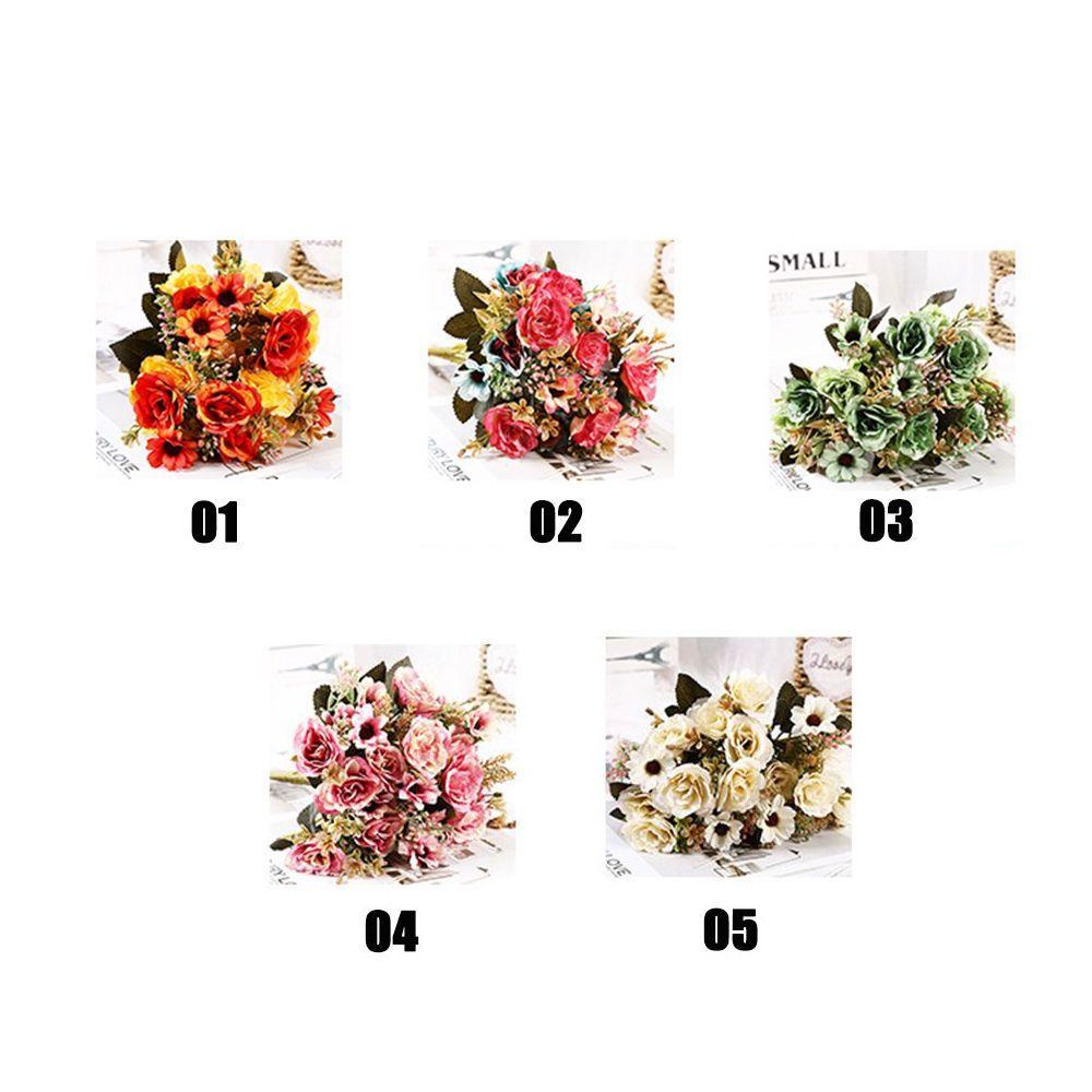 CONOPERY Hoa Hồng Giả Bằng Lụa Trang Trí Tiệc Cưới