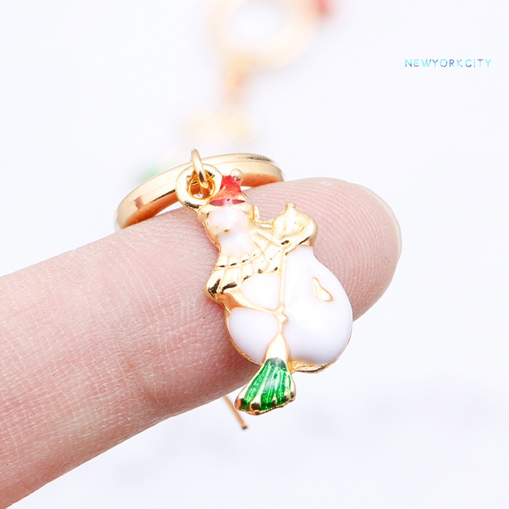 Khuyên Tai Hình Ông Già Noel Tuần Lộc Giáng Sinh Dễ Thương