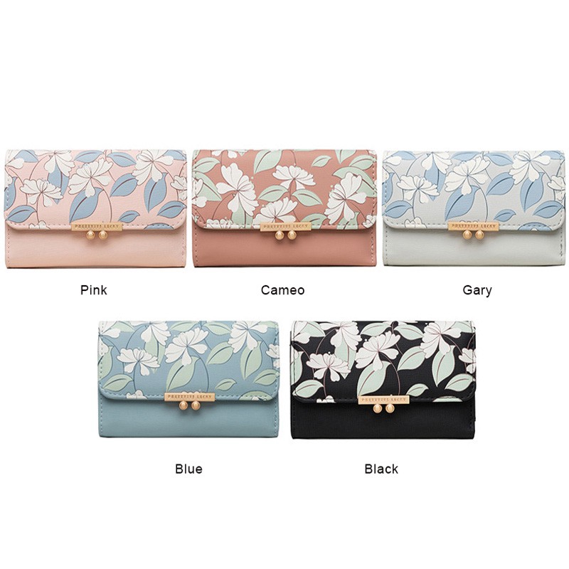 Ví Hoạ Tiết in Hoa Thời Trang Cho Nữ