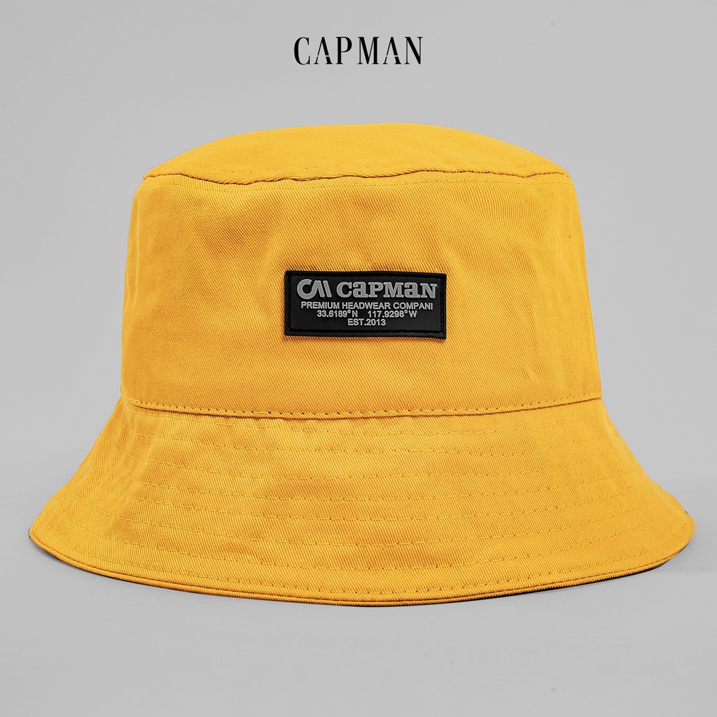 Mũ bucket vành cụp chính hãng CAPMAN vải jean CM181