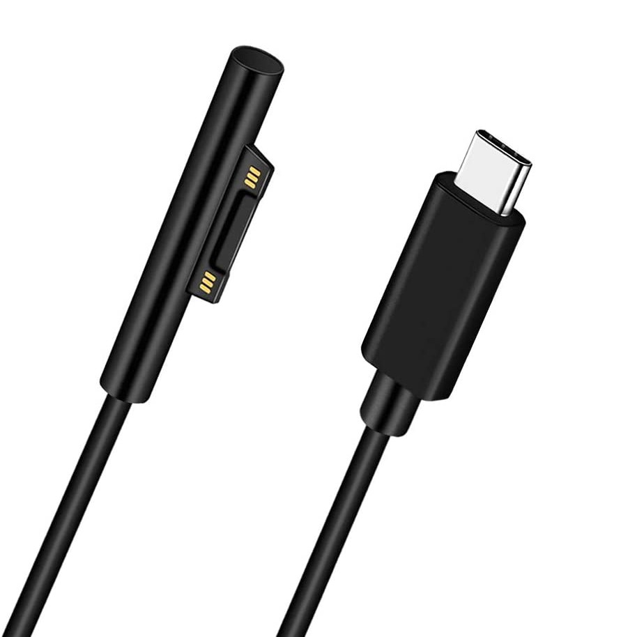 Cáp sạc Surface 15V / 3A kết nối với Type-C cho MicroSoft Surface Pro Go Laptop Book Charging Cable