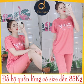 Đồ bộ mặc nhà đẹp quần lửng tay ngắn - Chất thun co giãn thoải mái - Diễm Quỳnh