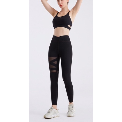 Bộ Tập Yoga Gym Lưới Đùi S59