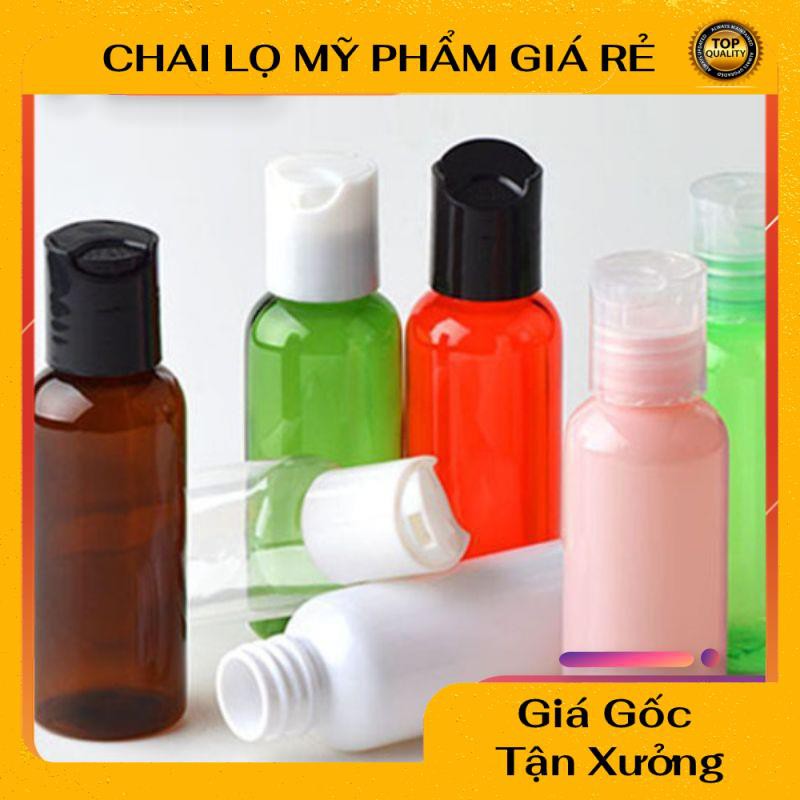 Chai Chiết Mĩ Phẩm ❤ RẺ VÔ ĐỊCH ❤ Chai nhựa pet nắp nhấn trắng đục 30ml,50ml,100ml chiết mỹ phẩm , phụ kiện du lịch