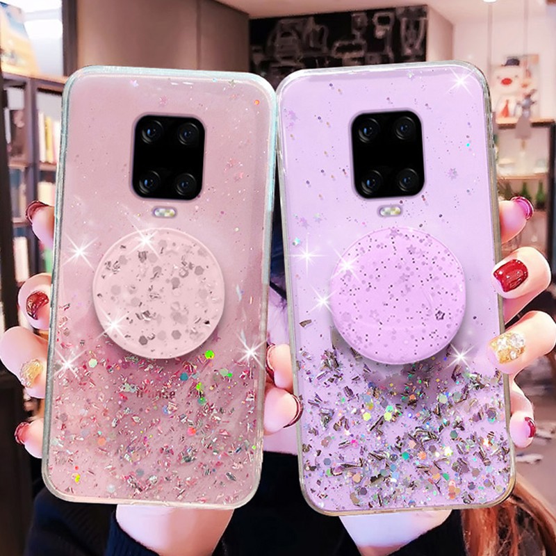 Ốp điện thoại mềm kim tuyến lấp lánh cho Xiaomi Redmi Note 9S 9 Pro Max Redmi 9A 9C 9 10X 4G 5G