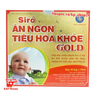 ✅ [CHÍNH HÃNG] Siro ăn ngon tiêu hóa khỏe Gold G&P France – Tăng hấp thu dinh dưỡng, giảm đầy bụng, chướng hơi, biếng ăn