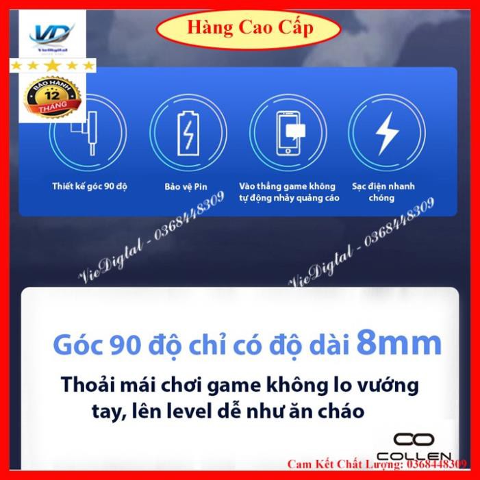 Dây cáp, Cáp Sạc Nhanh IPhone chuyên dụng gaming đầu ngang có đèn led ,bọc dây dù Chống Đứt Gãy [ Bảo hành 6 tháng ]