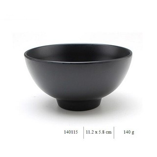Bát cơm màu đen cao cấp Kiểu Hàn Quốc 11.5cm 140115