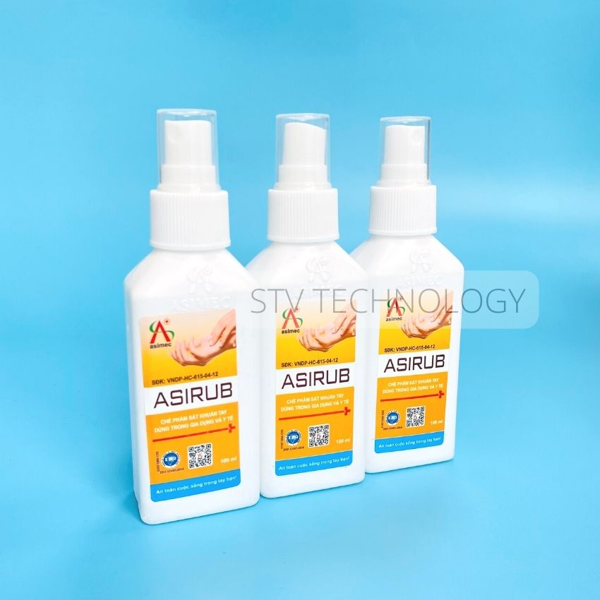 Nước Rửa Tay Khô ASIRUB Sát Khuẩn Nhanh Chính Hãng Bảo Vệ Da Tay 100ml 500ml 750ml