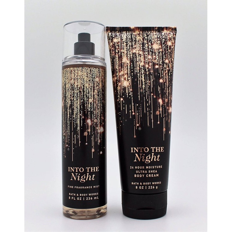 XỊT THƠM 236ml và KEM DƯỠNG DA 226g Into The Night - Hãng Bath & Body Works
