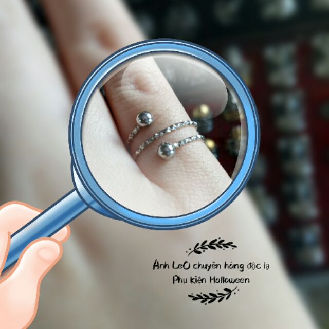 Nhẫn nữ inox ngón út freesize
