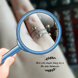 Nhẫn nữ inox ngón út freesize