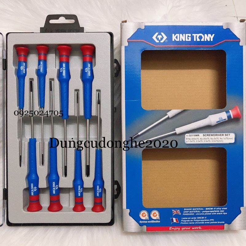 Bộ Vít Điện Tử 8 Cái Kingtony 32118MR