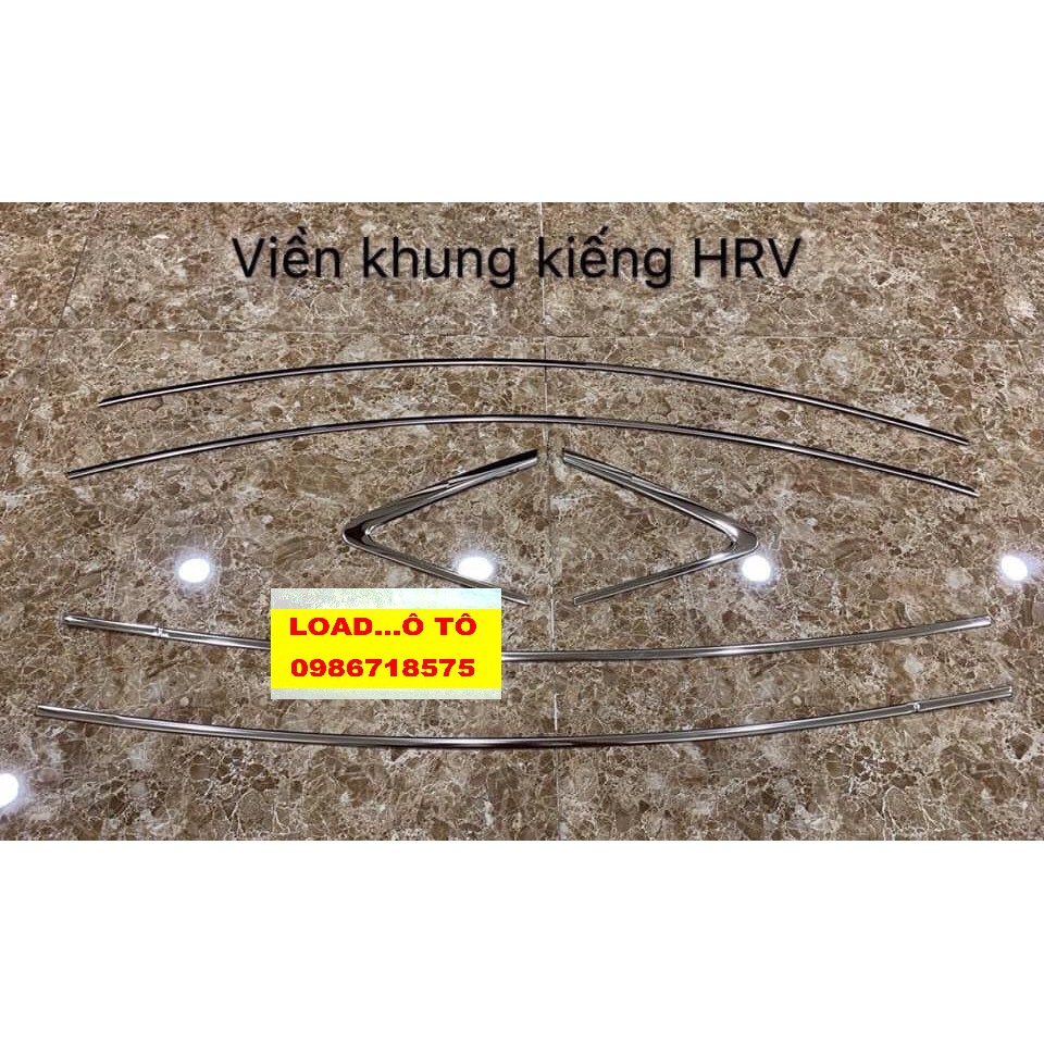 Bộ Nẹp Chân Kính, Cong Kính Xe Honda HRV 2022-2018 Mẫu Inox Cao Cấp