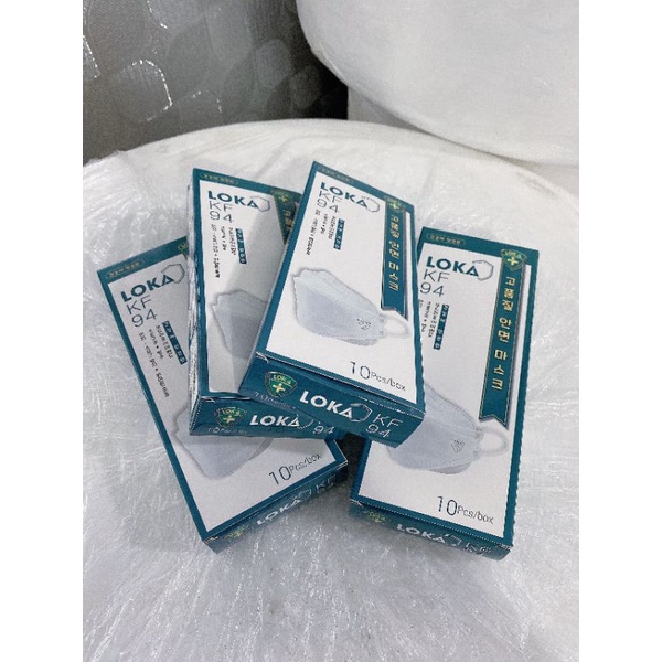 [MẪU HOT] HỘP 10 CHIẾC KHẨU TRANG LOKA KF 94, CÔNG NGHỆ HÀN QUỐC, KHỬ BỤI, TIỆN LỢI, DỄ DÙNG, HÀNG CHUẨN, GIÁ7 GỐC