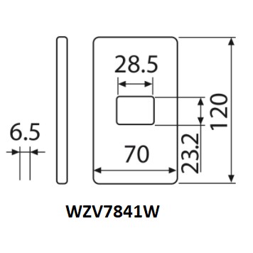 Combo 10 cái - Mặt góc vuông dòng Full Color Panasonic - WZV7841W, WZV7842W, WZV7843W, WZV7061W