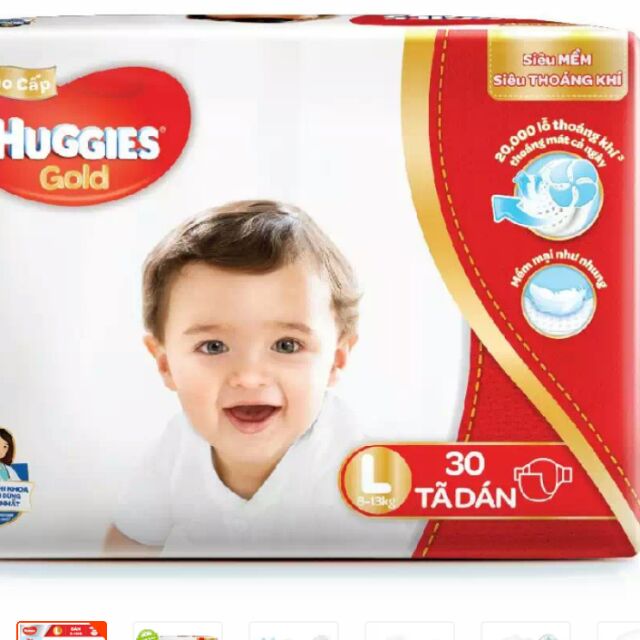 Tã dán huggies gold S40/M34 miếng