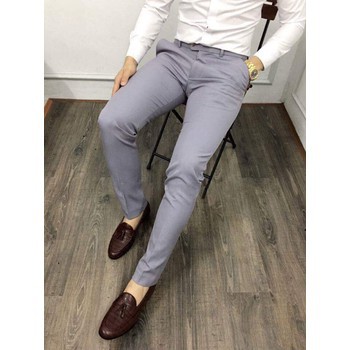 quần tây âu công sở hai màu ghi nhạt và xám trắng chất lượng cao cấp | BigBuy360 - bigbuy360.vn