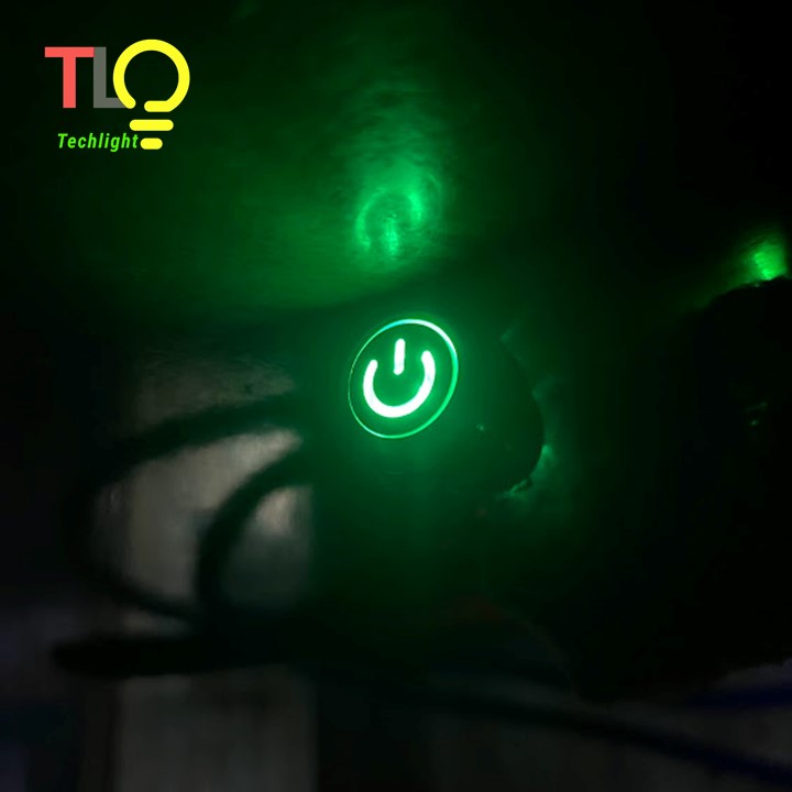 Nút nhấn có đèn ON/OFF 12mm 9V 12V 24V 110V 220V chống nước
