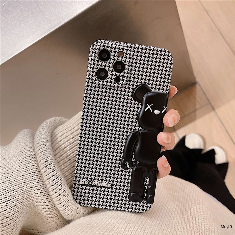 Ốp Điện Thoại In Họa Tiết Houndstooth 3D Thời Trang Cho iPhone13ProMax 12ProMax IX/XS MAX 11PROMAX XR i7/8plus