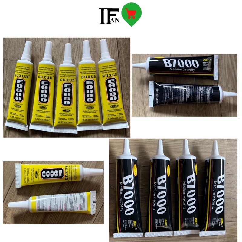 Keo Dán Điện Thoại E8000/T7000 (50ml) Đen | Trắng