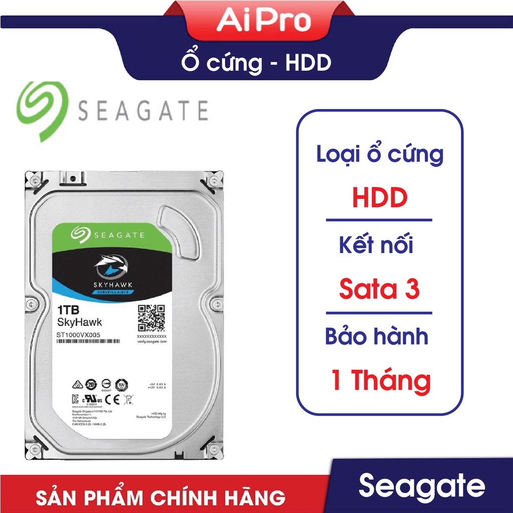 Ổ cứng HDD Glowy1TB SG/WD - Likenew - 7200RPM - Bảo hành 2 năm