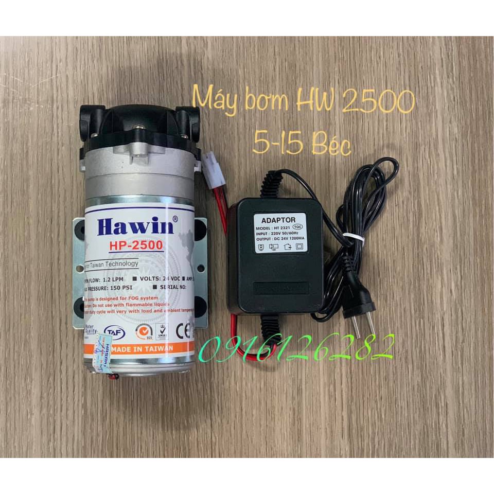 Bơm tăng áp cho máy lọc nước HAWIN CHÍNH HÃNG - BẢO HÀNH 6 THÁNG