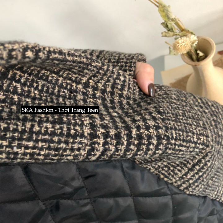 Áo Khoác Dạ Kẻ Blazer Đông Xuân 2021 Kẻ Retro 2 Lớp Loại 1 Form Rộng Ullzzang  | BigBuy360 - bigbuy360.vn