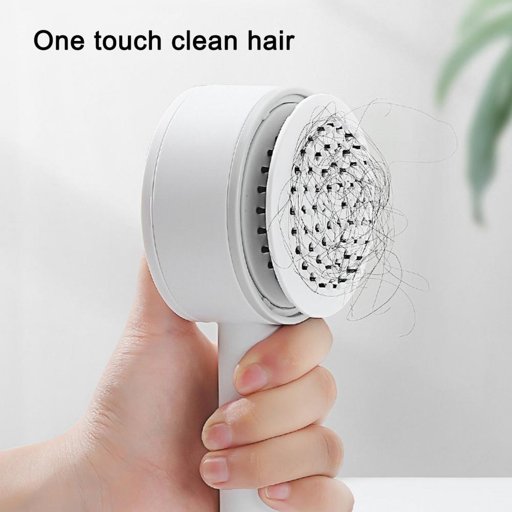 Lược đệm khí Bàn chải xoa bóp đệm khí cho phụ nữ tóc gỡ rối Công cụ tạo kiểu thẳng xoăn Màu trắng Autumn063